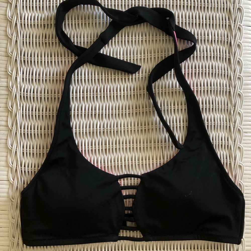 VS pink black bikini top